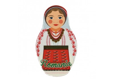 Magnet costum tradițional țărăncuță 2 Magnet costum tradițional țărăncuță 2